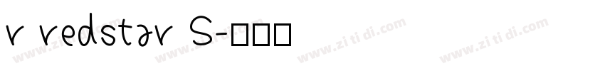 r redstar S字体转换